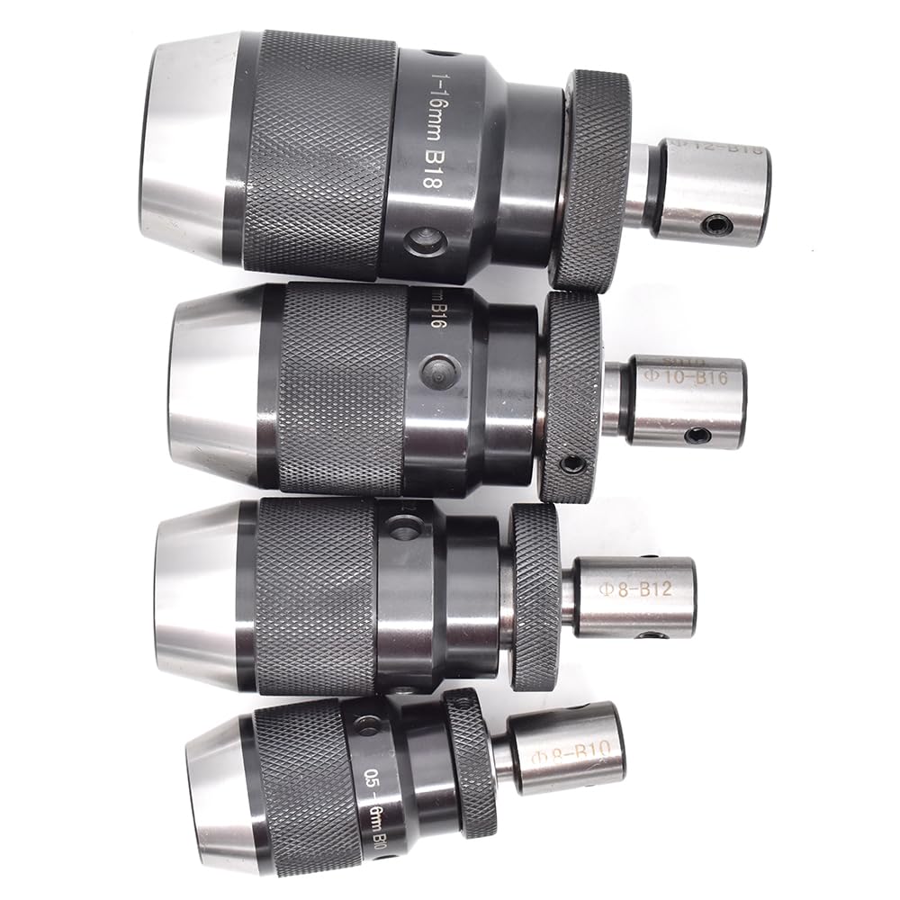 Juego de portabrocas sin llave con adaptador for fresadora - B10 B12 B16 B18 Portabrocas autoajustable 1 pieza(Inner hole 13mm-B16)