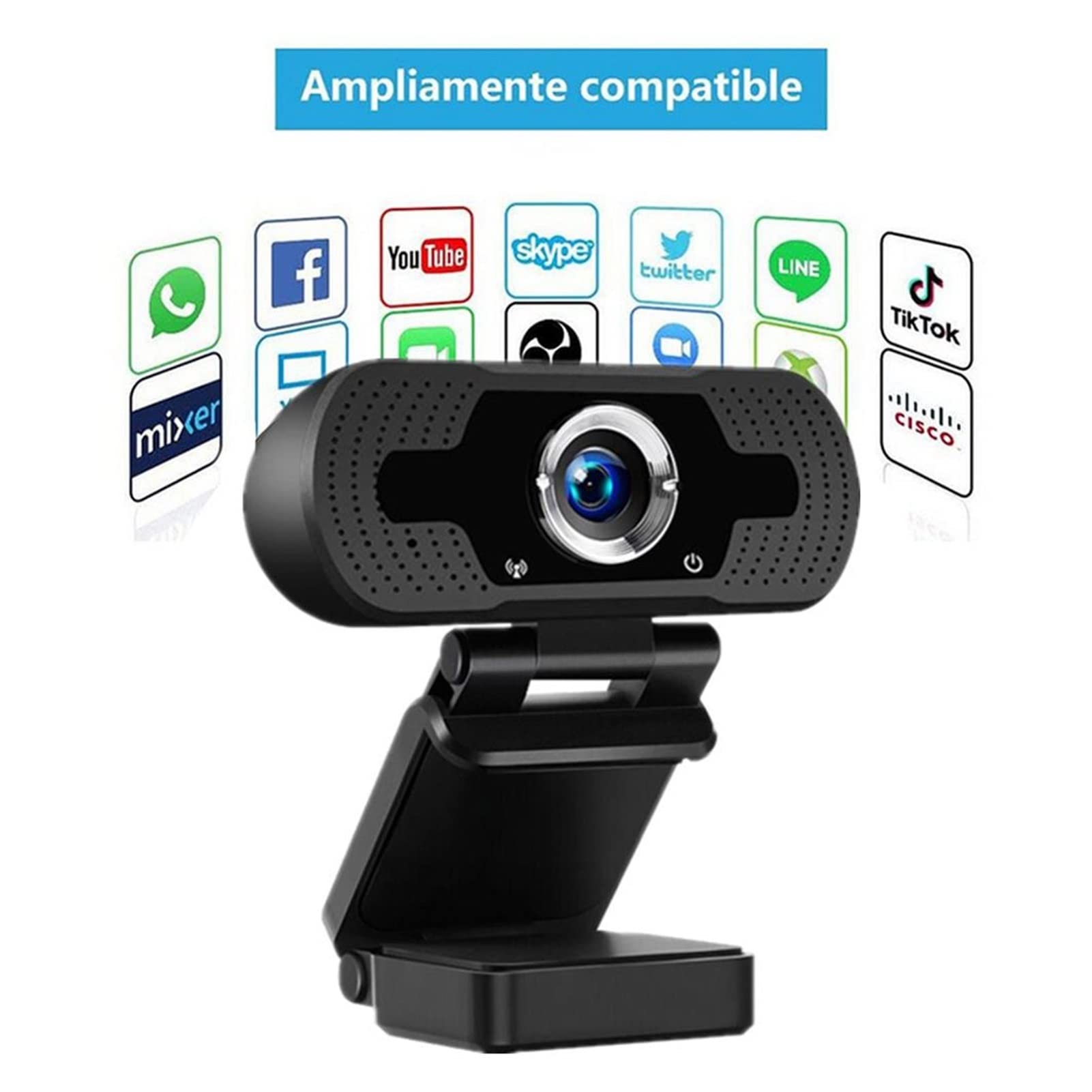 Kamera Internetowa, Usb. Kamera internetowa z mikrofonem HD. Kamera Kamera pokrywa 1080p PC. Kamera kamery internetowej kamery wideo do strumieniowania(1080P)