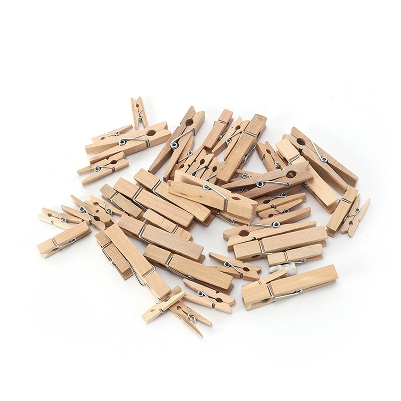 Clothes Pegs 100pcs Mini Wooden Clothespin Decorative Clothespins for Photos Clips Wooden Tongs Clothes Clips Home Office DIY Toy