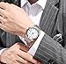 Imagen de JOATVEE Reloj de hombre clásico casual de cuarzo impermeable correa de acero inoxidable cara grande números romanos fecha reloj analógico de negocios