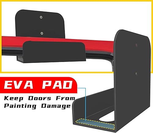 Miniatura 3 de Percha de almacenamiento de puerta extraíble con soporte de pared de goma resistente para colgar en la puerta, soporte de almacenamiento, estante