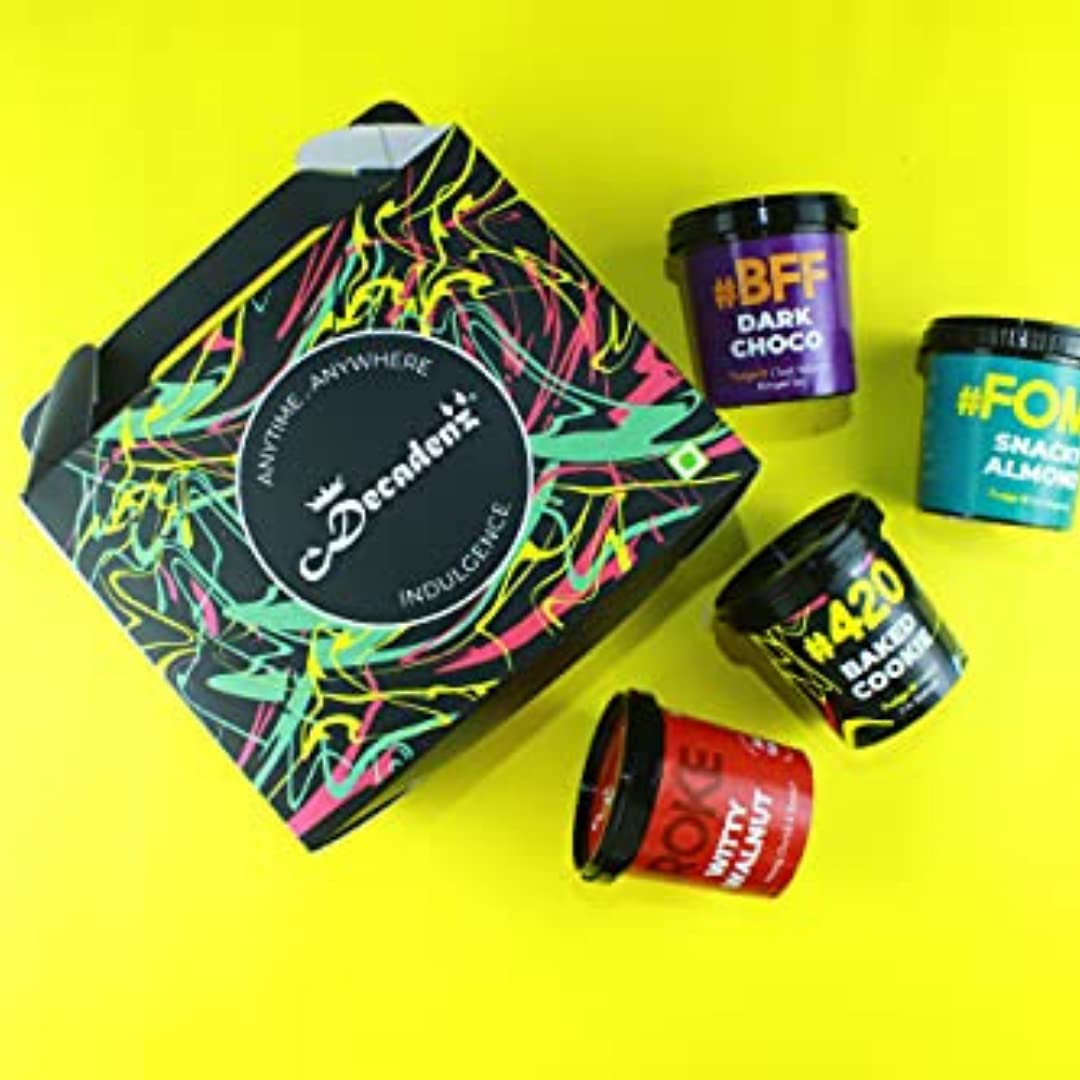 Decadenz Special Festive Chocolate Fudge Gift Box Pack of 4 Fudge