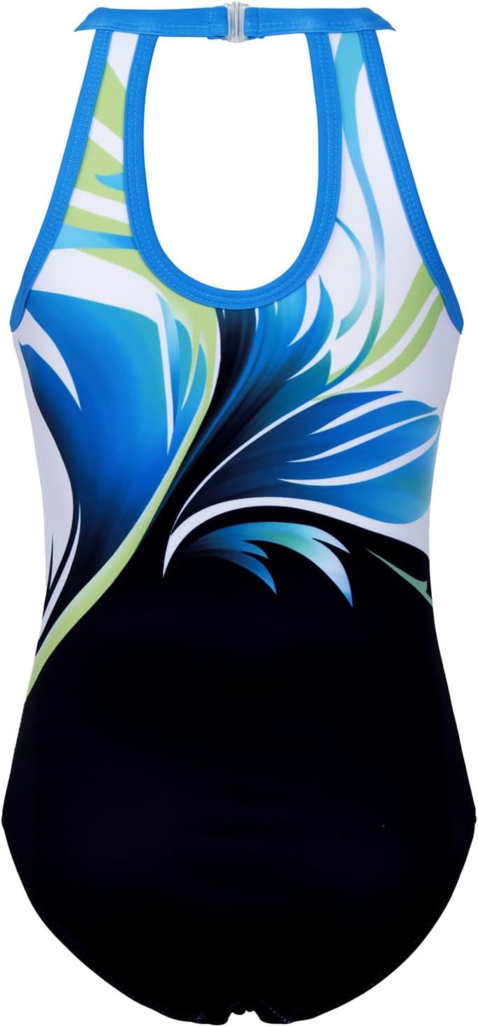 Gymnastics Leotards for Girls With Shorts Sparkly Ballet Dance Clasp Back Activewear - Image 2