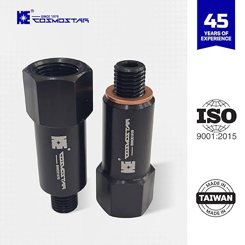 Miniatura 3 de Cosmostar - Adaptador de sensor de temperatura del agua refrigerante  M12-1.5 macho a 38 pulgadas NPT hembra, 1.7 pulgadas de longitud extendida,