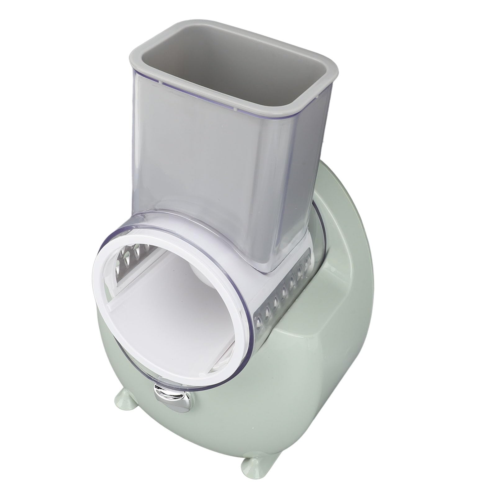 Trituradora de verduras eléctrica, cortador automático de verduras, picadora multifuncional de patatas y rábanos con 3 cuchillas, herramienta de cocina inalámbrica recargable para (Verde)