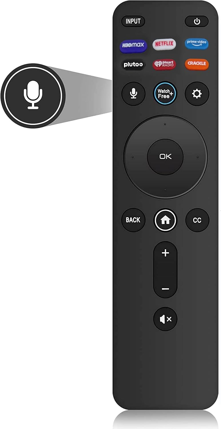 Voice Remote for Vizio Smart TV, XRT260 Remote Replacement for All Vizio LED LCD HD 4K UHD HDR Smart TVs with Shortcut Keys HBO Max, Netflix, Pluto, iHeart Radio, Crackle, Watchfree