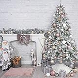 Fácil de montar y desmontar:la estructura con bisagras y la base plegable hacen que el árbol de Navidad sea fácil de montar,desmontar y almacenar.