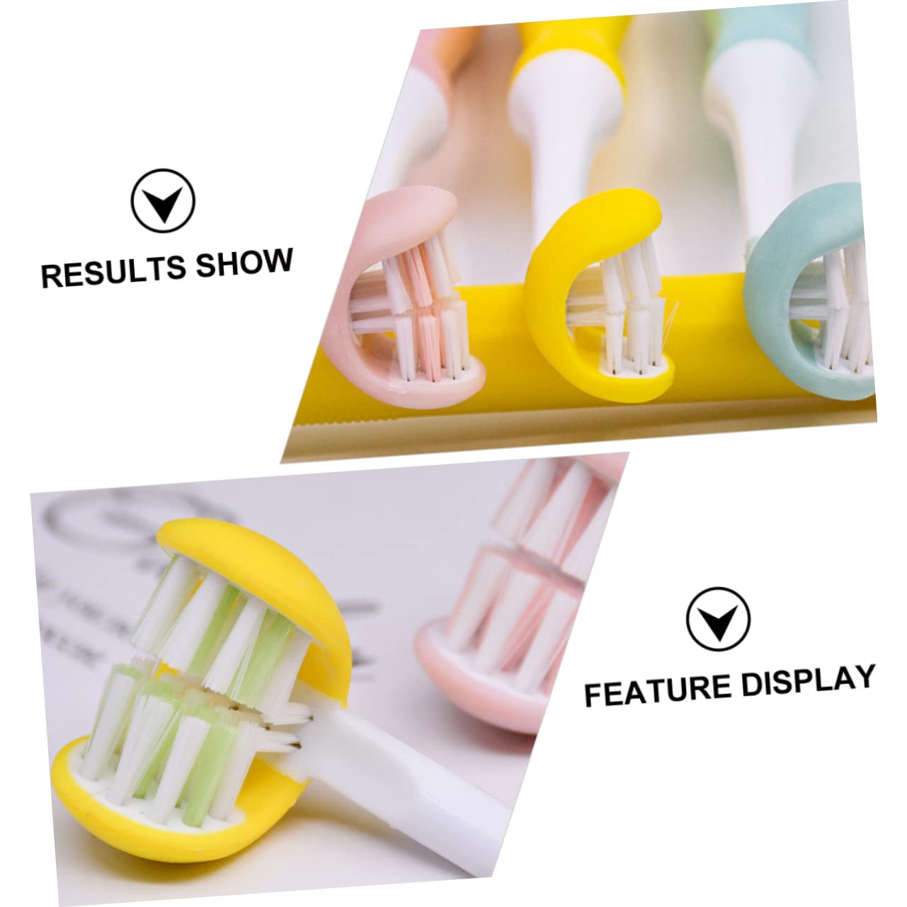 Spazzolino da Denti Leggero in Pp 3 Lati Design Avvolgente per Adulti per Cura Orale e Pulizia Impeccabile Setole Morbide