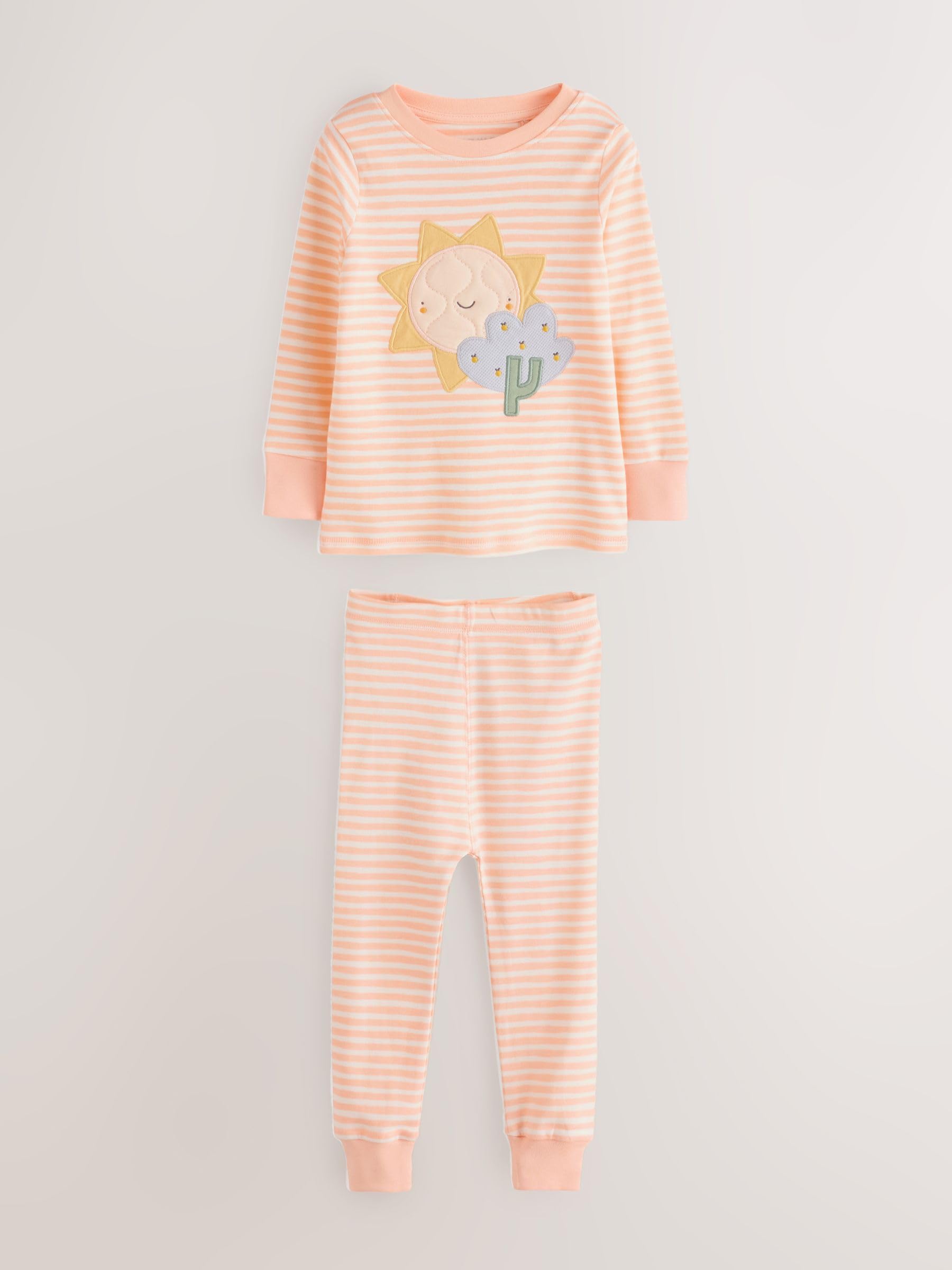 NEXT Fille Pyjama Douillet à Manches Longues, Lot de 3