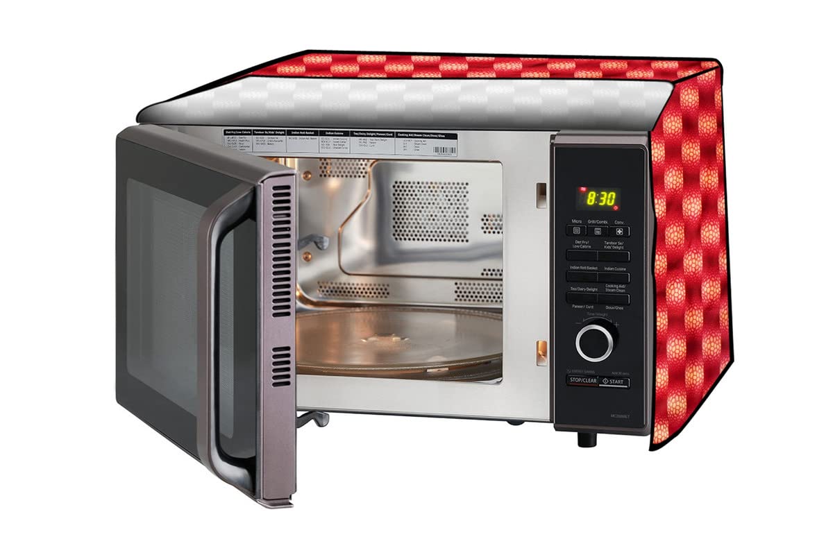 Microwave Cover for Samsung 32L - Red Plaid -16 Microwave Cover for Samsung 32L - Red Plaid -16