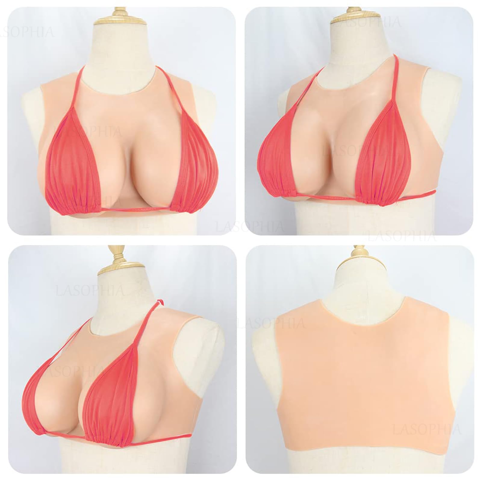 Prothèses Mammaires IMI Amazing S Cup - Silicone Médical - Pour Travestissement Et Bodybuilding - Taille Unique