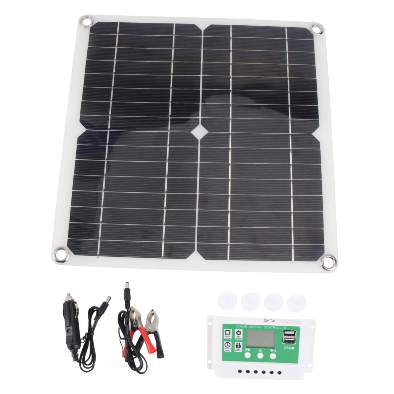 BESPORTBLE Cargador Solar Portátil Flexible Monocristalino con Controlador para Exteriores Ciclismo Camping y Viajes Equipo de Carga USB para Móviles y Tablets
