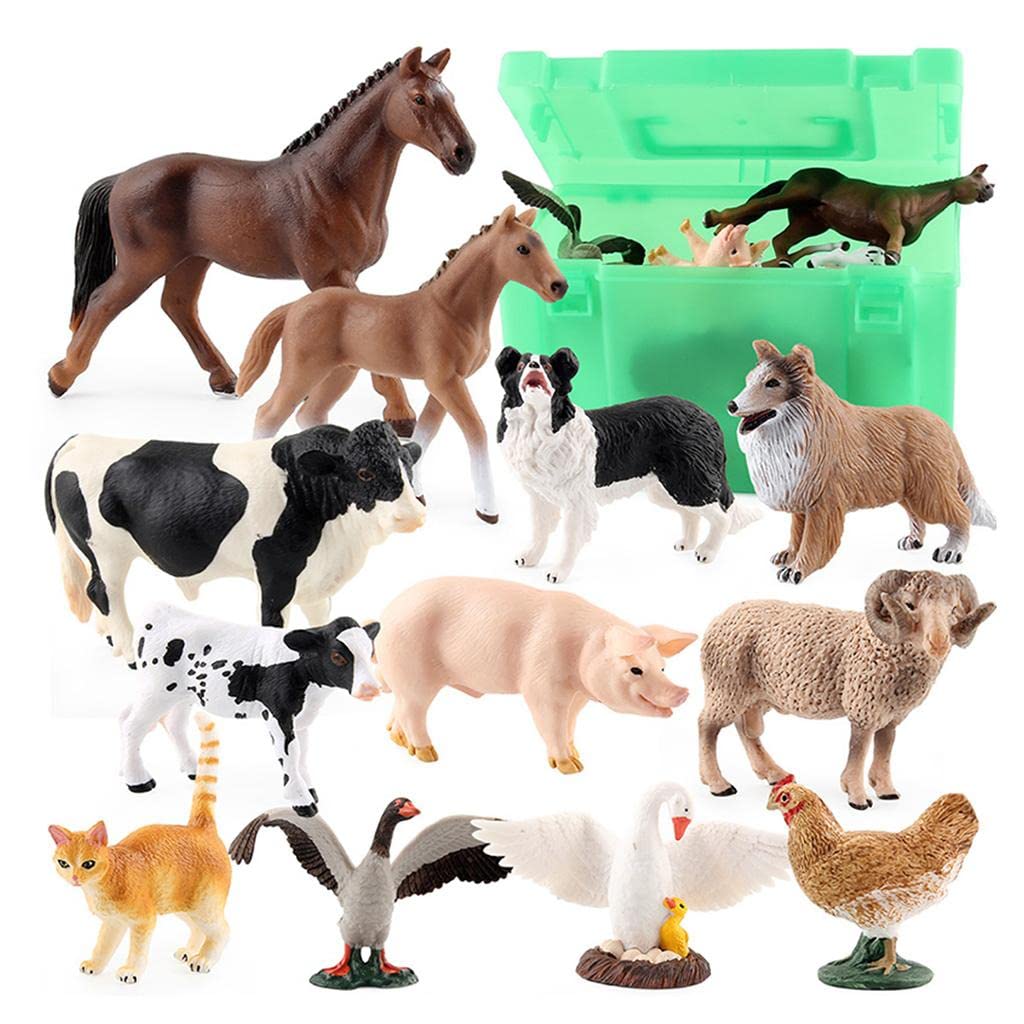 Qianly 10 Miniature di Animali Artici da Scrivania, Multicolore04