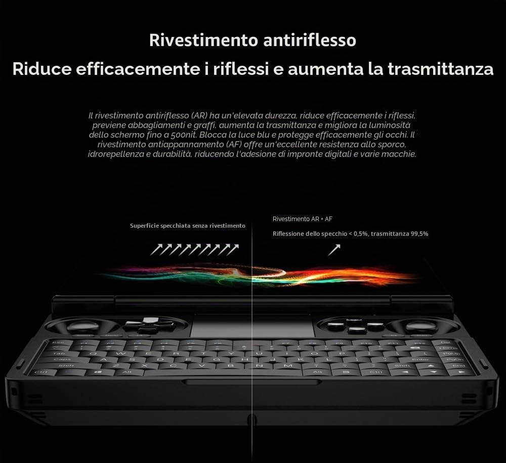 WEELIAO GPD Win Mini 2025 Gaming PC, 7 pollici 1080p Touchscreen con AMD Ryzen 7 8840U, 16 GB di RAM, 1 TB SSD