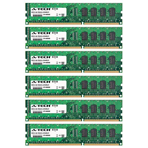 12GB KIT (6 x 2GB) for Asus P6 Motherboard Series P6T Deluxe P6T6 WS Revolution. DIMM DDR3 Non-ECC PC3-8500 1066MHz RAM Memory. Genuine A-Tech Brand.