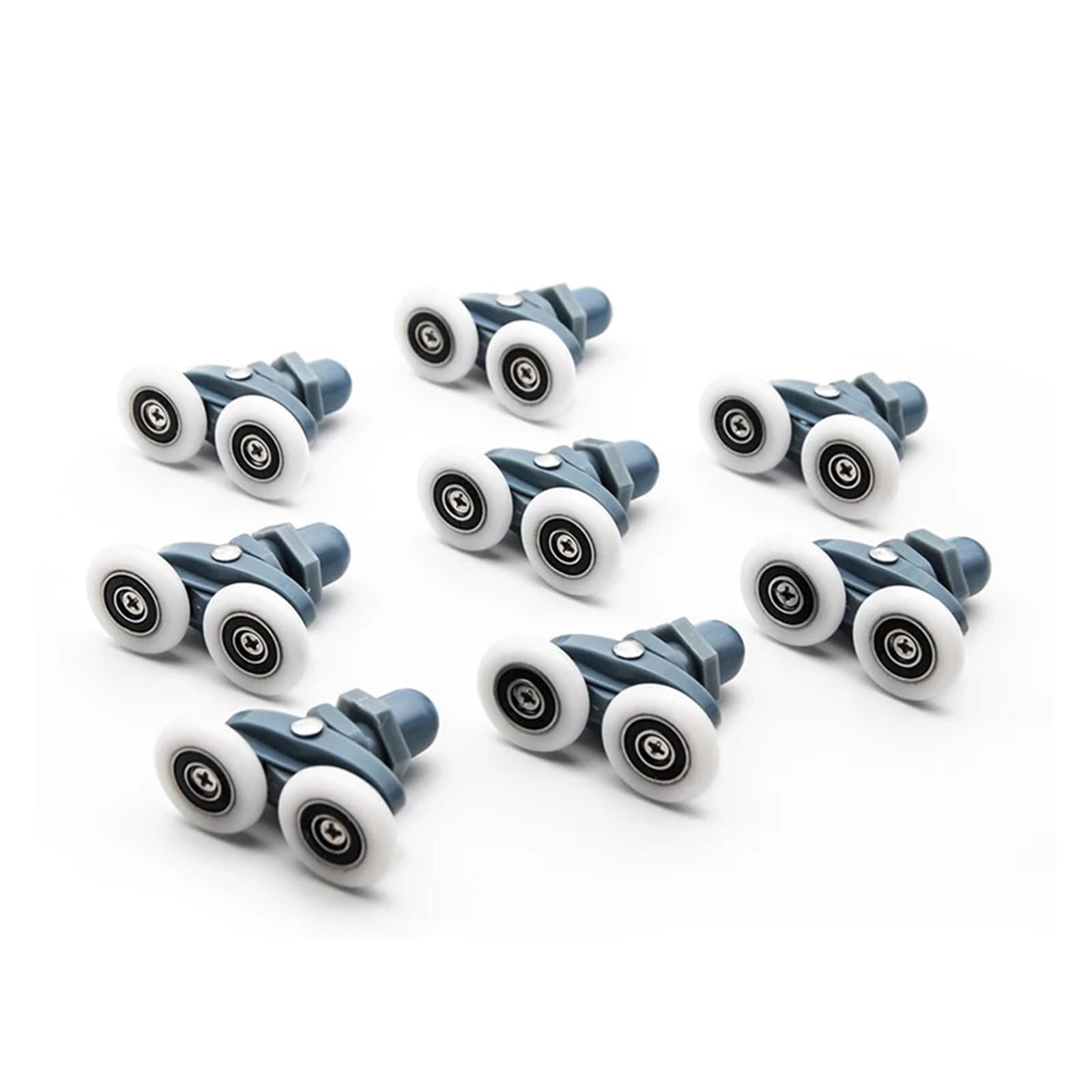 Wangshaowei 8Pcs Shower Door Rollers 4/8Pcs23mm 25Mm Sliding Shower Cabin Glass Door Bearing Roller Pulley Runner Double Swaying Pop Up(,23Mm)