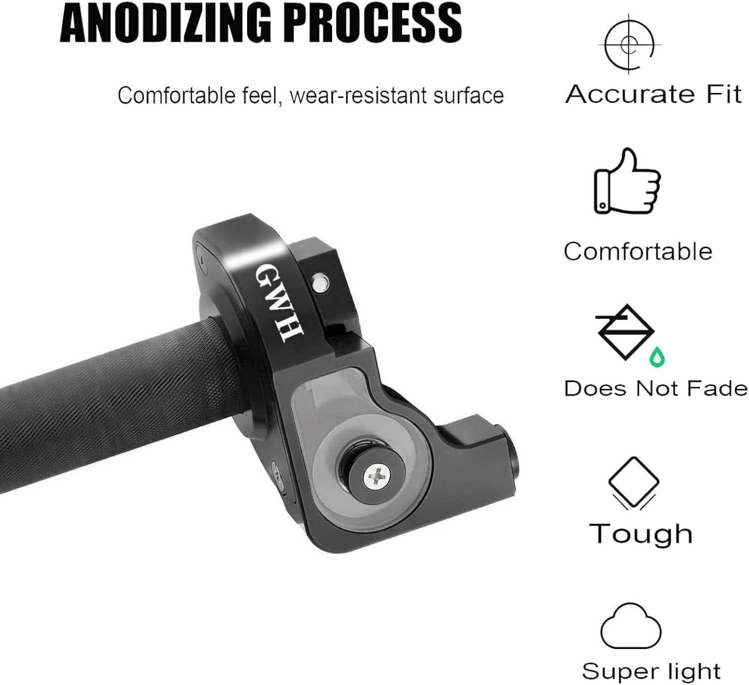 Universal Motorcycle CNC Throttle Grip 7/8" 22mm Quick Twister with Throttle Cable Assembly for KLX CR CRF EXC XR CRF50 CRF230 50 70 110 125 230 250 Dirt Pit Bike Motorbike ATV