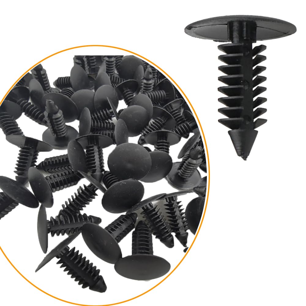 Amazon.com: DSkoiph 100PCS Nylon Bumper Fastener Rivet Clips Fender ...