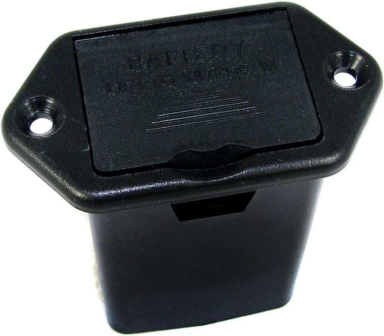 2pc. 9-volt battery Tray - Externally Accessible Panel Mount