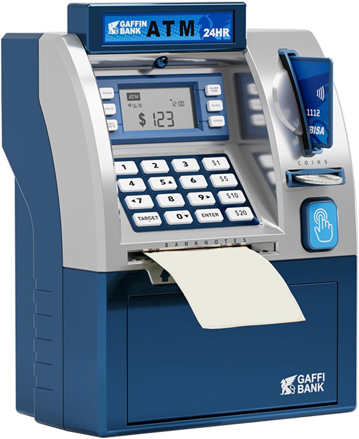 子供用デジタルセキュリティ貯金箱電気貯金箱シンプルなタッチボタン操作インタラクティブサウンドライト子供デジタルコインバンク