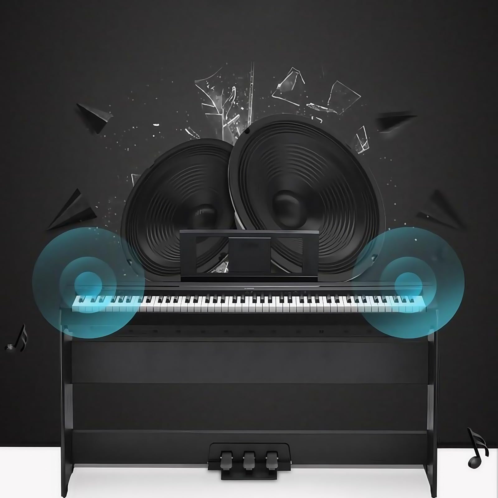 Porte-partitions De Piano,Support De Partition Universel pour Clavier Numérique,Plateau Antidérapant Stable, Accessoires Musicaux Multi,modèles pour Pratique Domestique Et Studio Musical