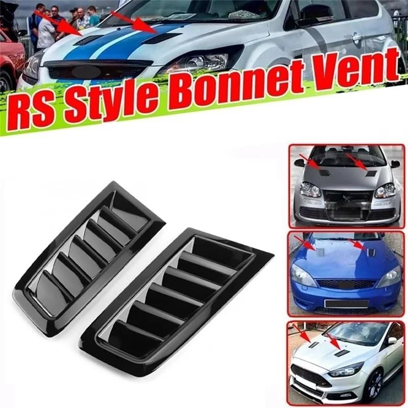 Capó universal de coche con rejillas estilo Ford Focus RS MK2 MK3 años 2004 a 2015 5