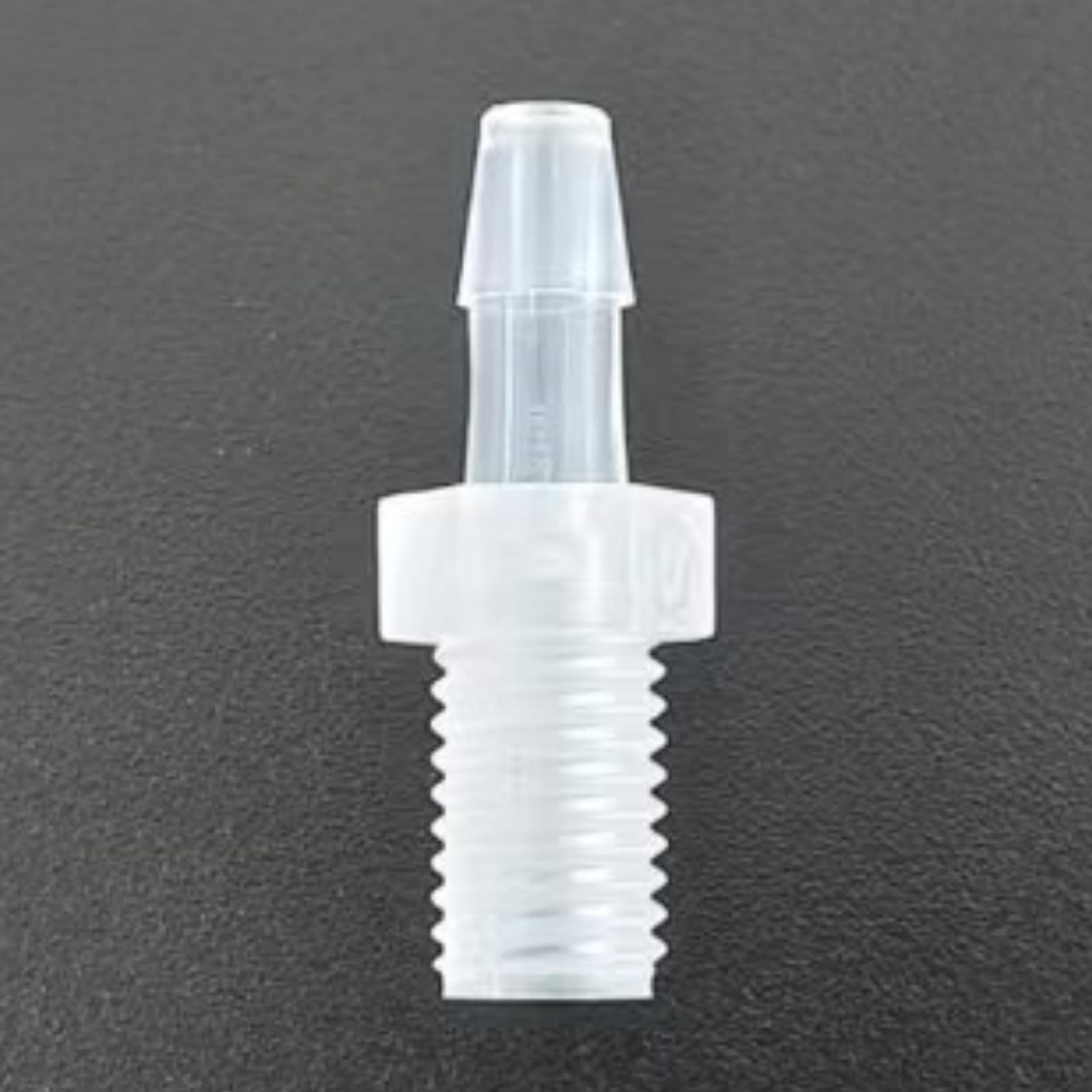 1/4-28UNF Male Threaded to Barbed Reusableplastic Hose Connector - 25 Pack for Laboratory and Food Machinery(3.2mm 1/8inch Extended)
