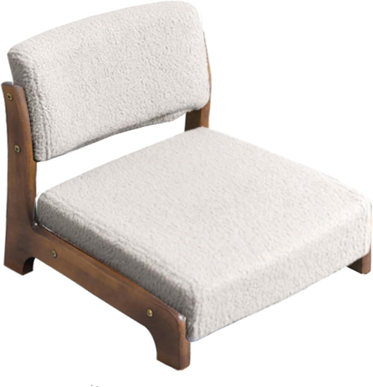 Chaise de sol sans pieds en bois massif pour coin lecture et salon