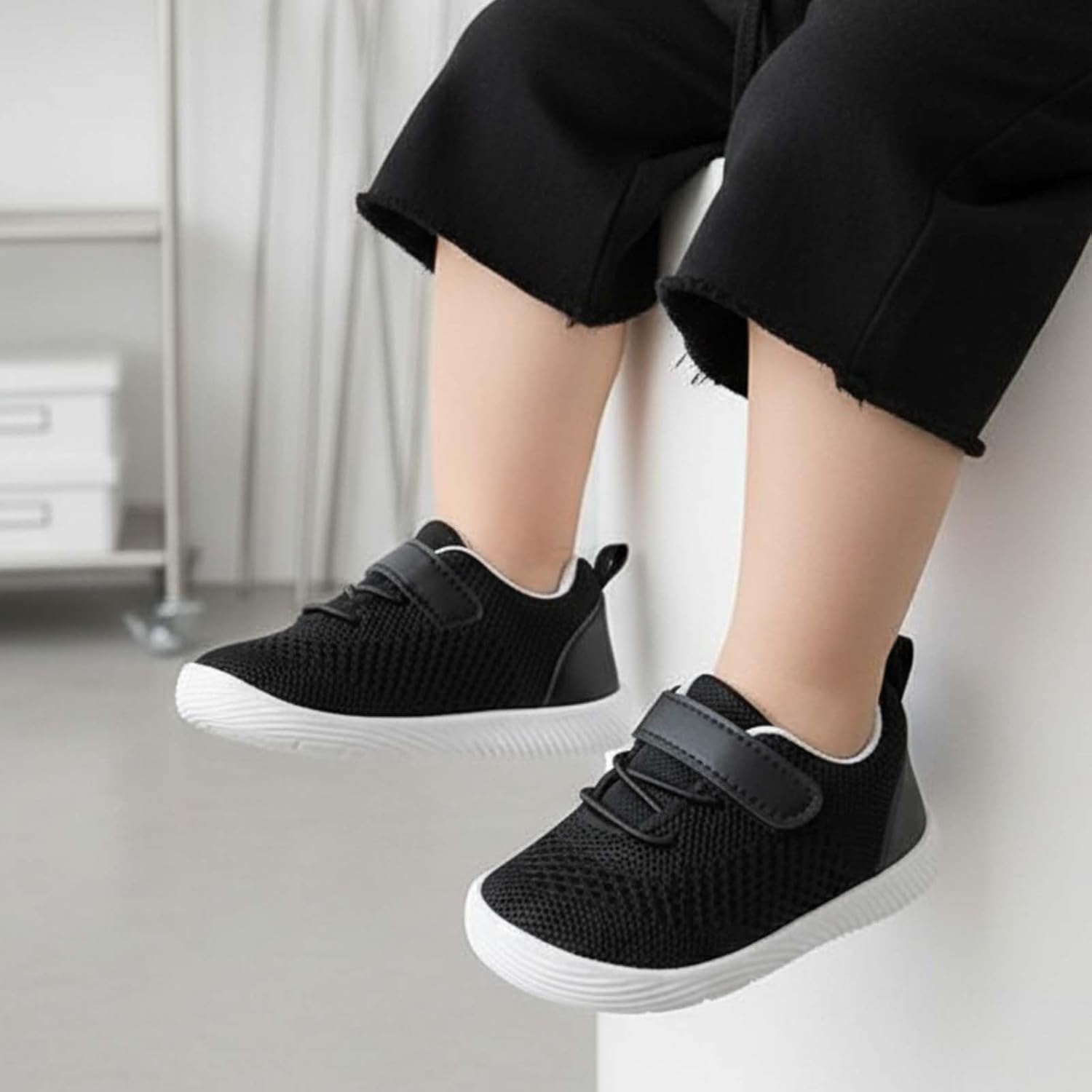 MORENDL Toddler Sneakers Baby Boys & Girls Barefoot Shoes Lightweight Breathable Walking Running Tennis Athletic Sport Shoes - Image 2