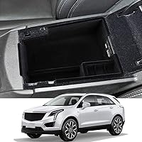 Vista 10 de para XT5, bandeja organizadora de apoyabrazos compatible con accesorios Cadillac XT5 2019 2018 2017 2016, inserto de reposabrazos