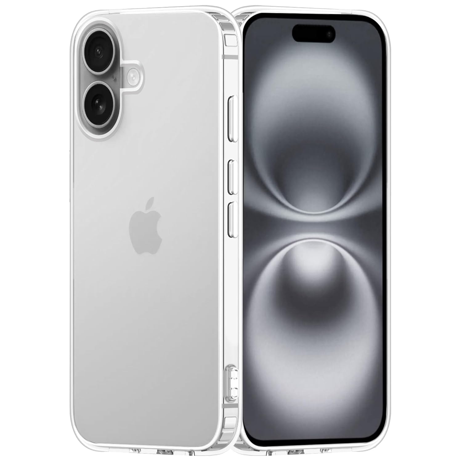 amazon basics Compatible with iPhone 17 Case Cover Transparent Non-Slip Hard PC Shockproof Bumper Protective Back Cover – Clear