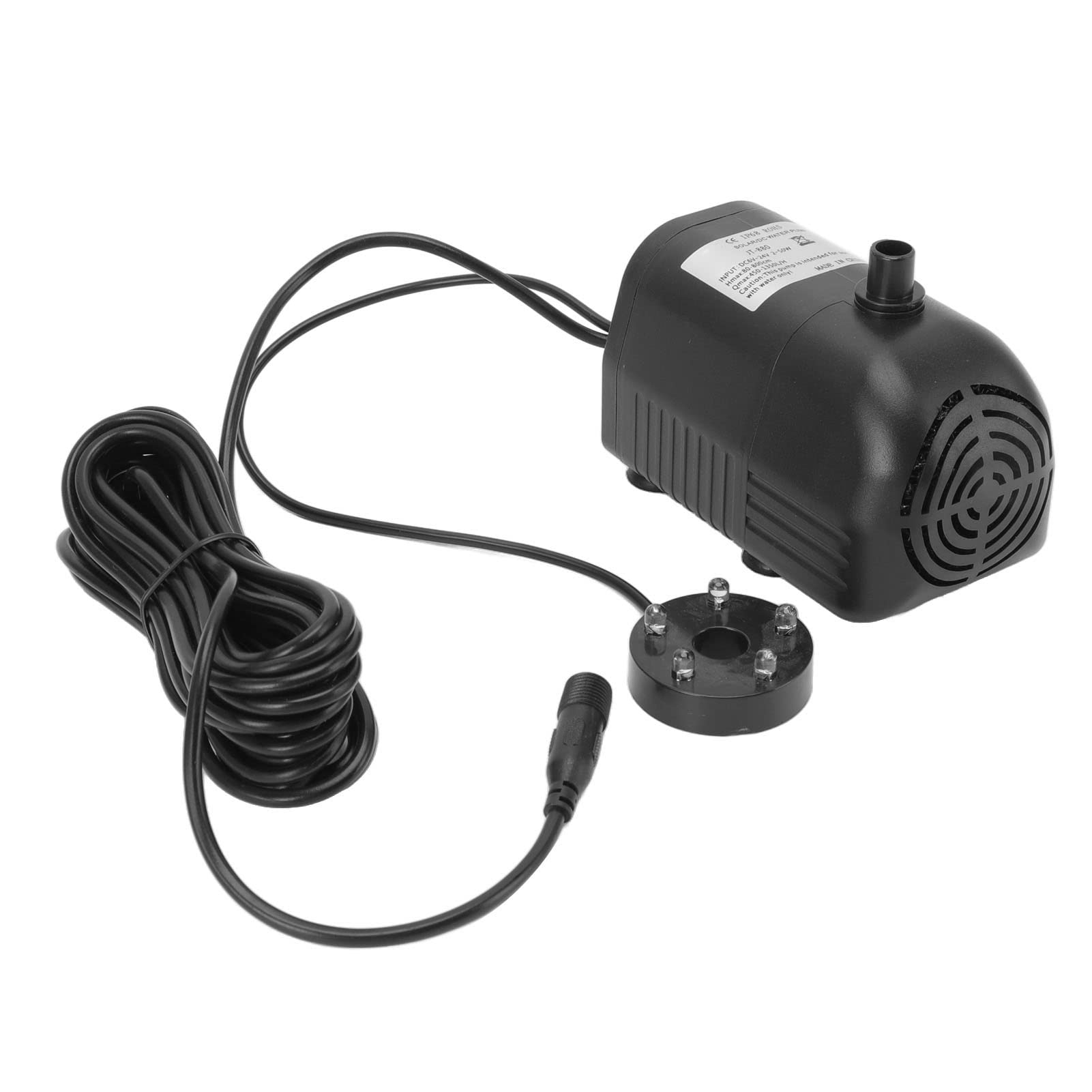 Bomba de Agua Solar con Motor sin Escobillas, 6V-24V para Fuente