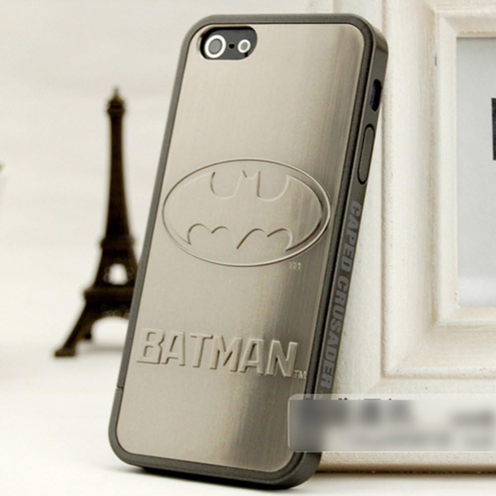 Amtopseller Galvanizing The Avengers Back Cover Shell Bumper Customizing Case for iphone 5/5s (Batman, Grey)