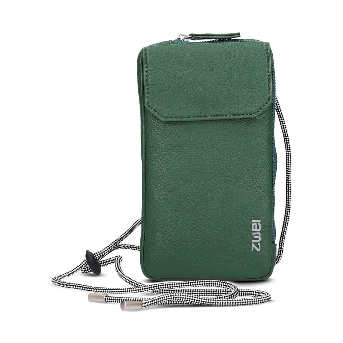 Zwei Handytasche zum Umhängen Mademoiselle.M MP30 Smartphone-Etui & Geldbörse 2-in-1, umlaufender Reißverschluss, längenverstellbarer Riemen, Mini-Handtasche 19 x 10 x 3 cm