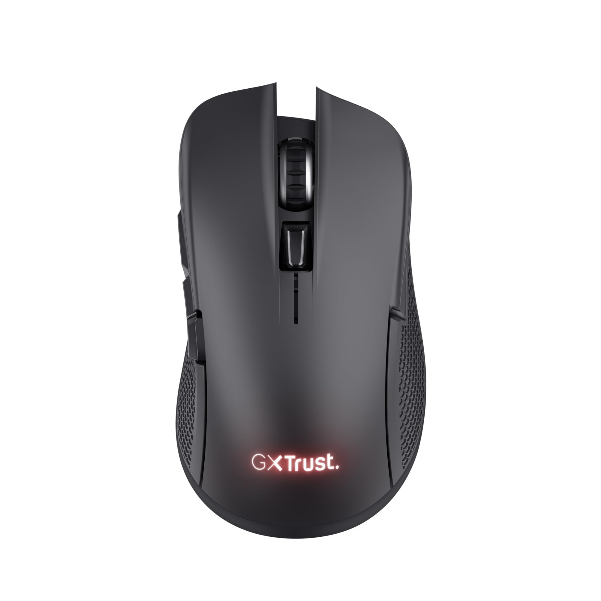 Trust GXT 931 Ybar Mouse Gaming Wireless Bluetooth + 2.4GHz Latenza Ultra Bassa, Programmabile, 200-​7200 DPI, 70% Plastica Riciclata, Mouse Senza Fili Ricaricabile per Laptop PC Computer, Nero