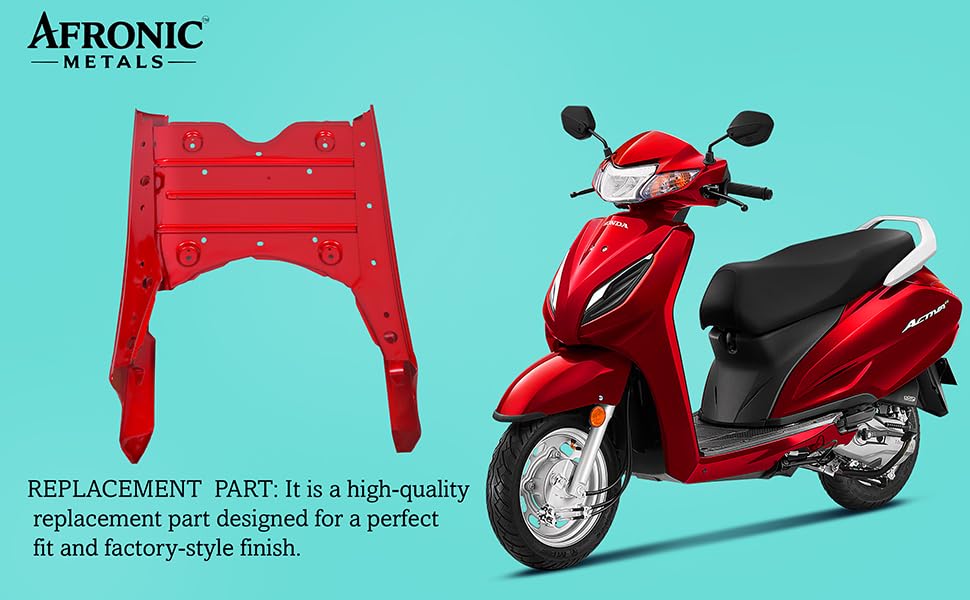 Image of Floor Platform for Honda Activa 3G | ABS Material | Compatible Scooter Floor Body Panel | Imperial Red Metallic
