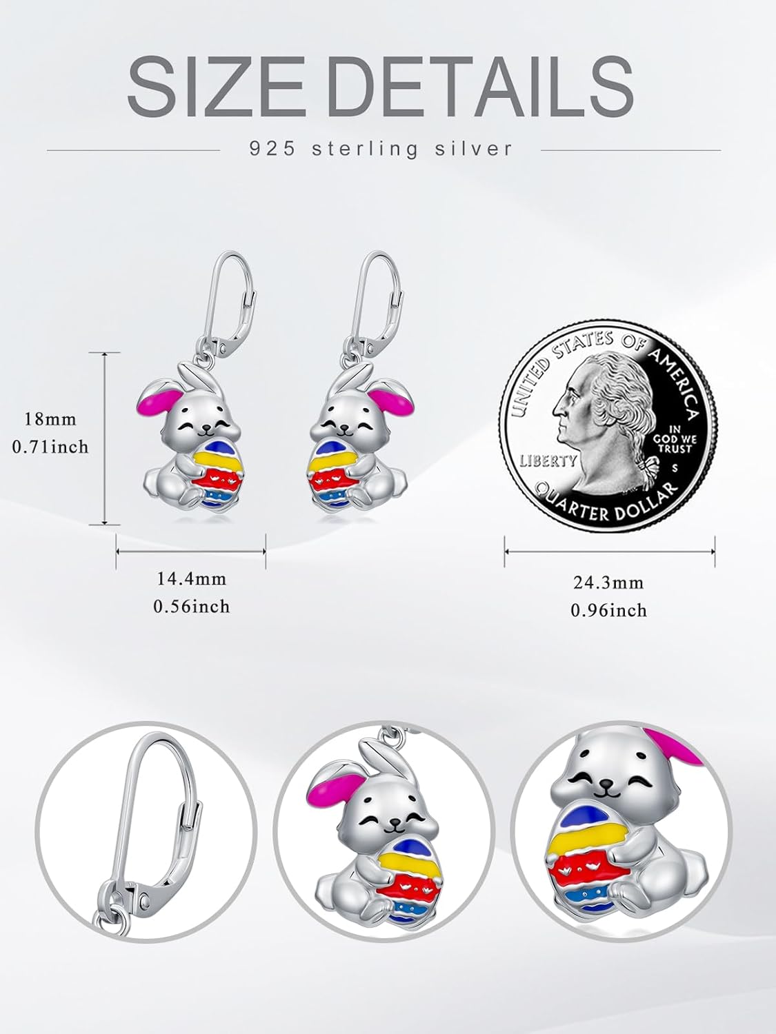 Dorunmo Dangle Drop Earrings s925 Sterling Silver Independence Day/St Patricks Day/Thanksgiving/Halloween/Christmas Jewelry Birthday Gifts for Women