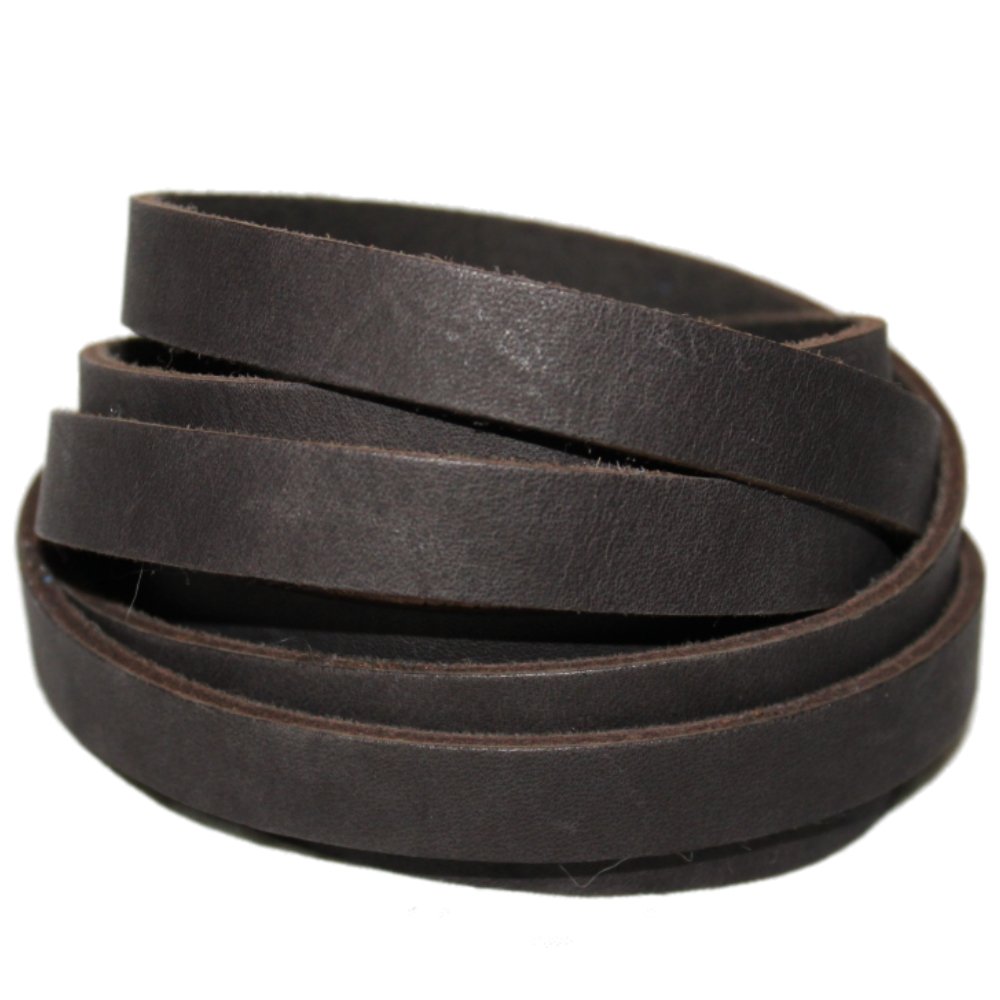 TOFL - Correa de piel (2,54 cm de ancho) 1 Inch Wide 8-9 oz Midnight Brown