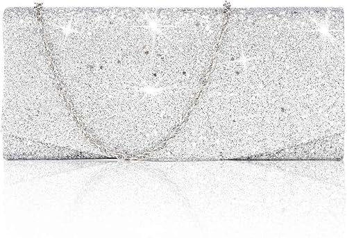 Miniatura 2 de Yokawe Bolsos de mano para mujer, bolso de noche con lentejuelas, con purpurina, fiesta, boda, baile de graduación, bolsos formales