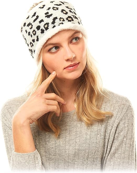 devil Wide Headbands for Women, Boho Bandeau Head Bands, Workout Head Wraps, Stretch No Slip Hair Wraps (White)-picture-25