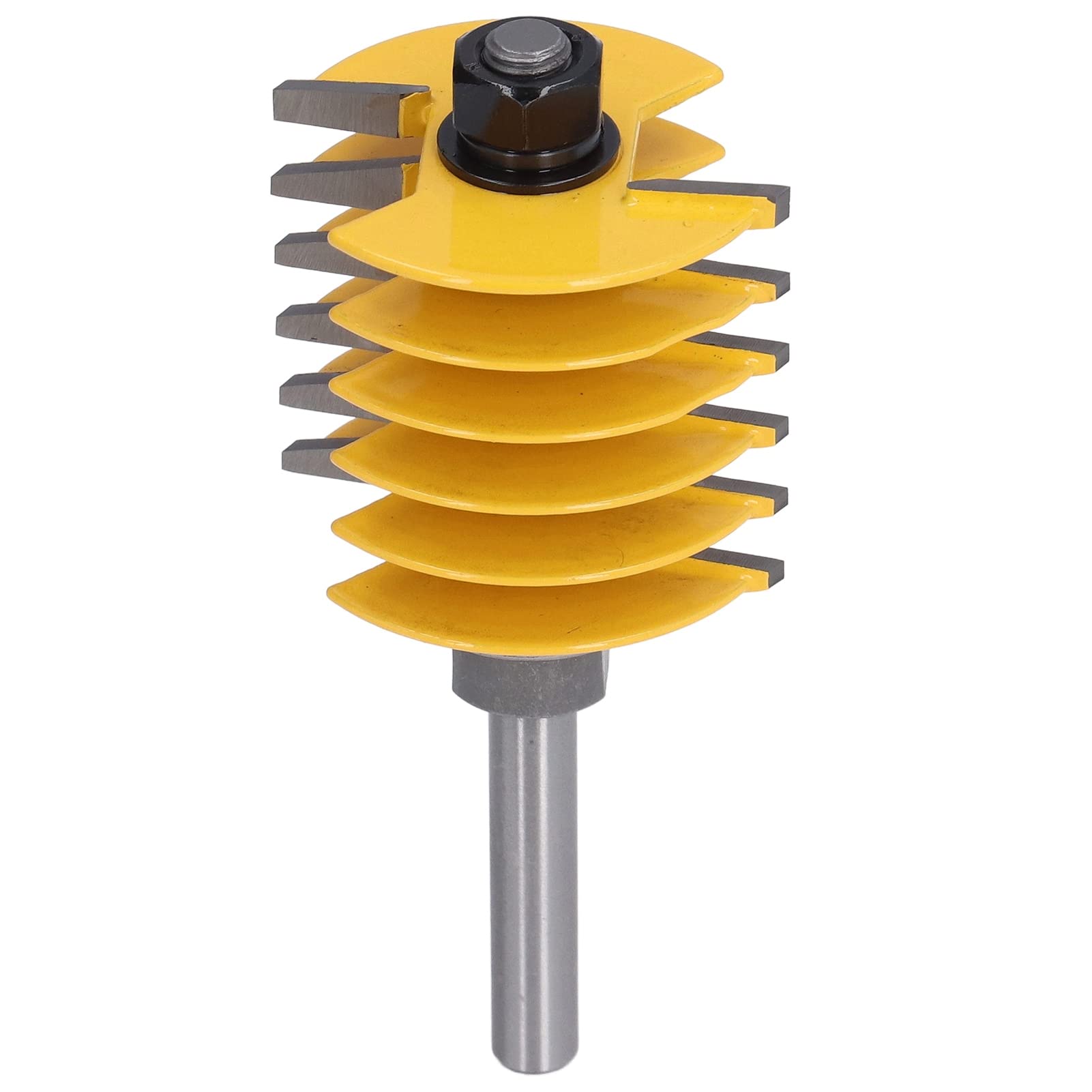 Finger Joint Router Bits, Finger Pull Router Bit Router Bit 8mm Shank 2 Teeth Adjustable 46mm Cutter Head Cutting Tool Finger Joint Jig for Woodworking