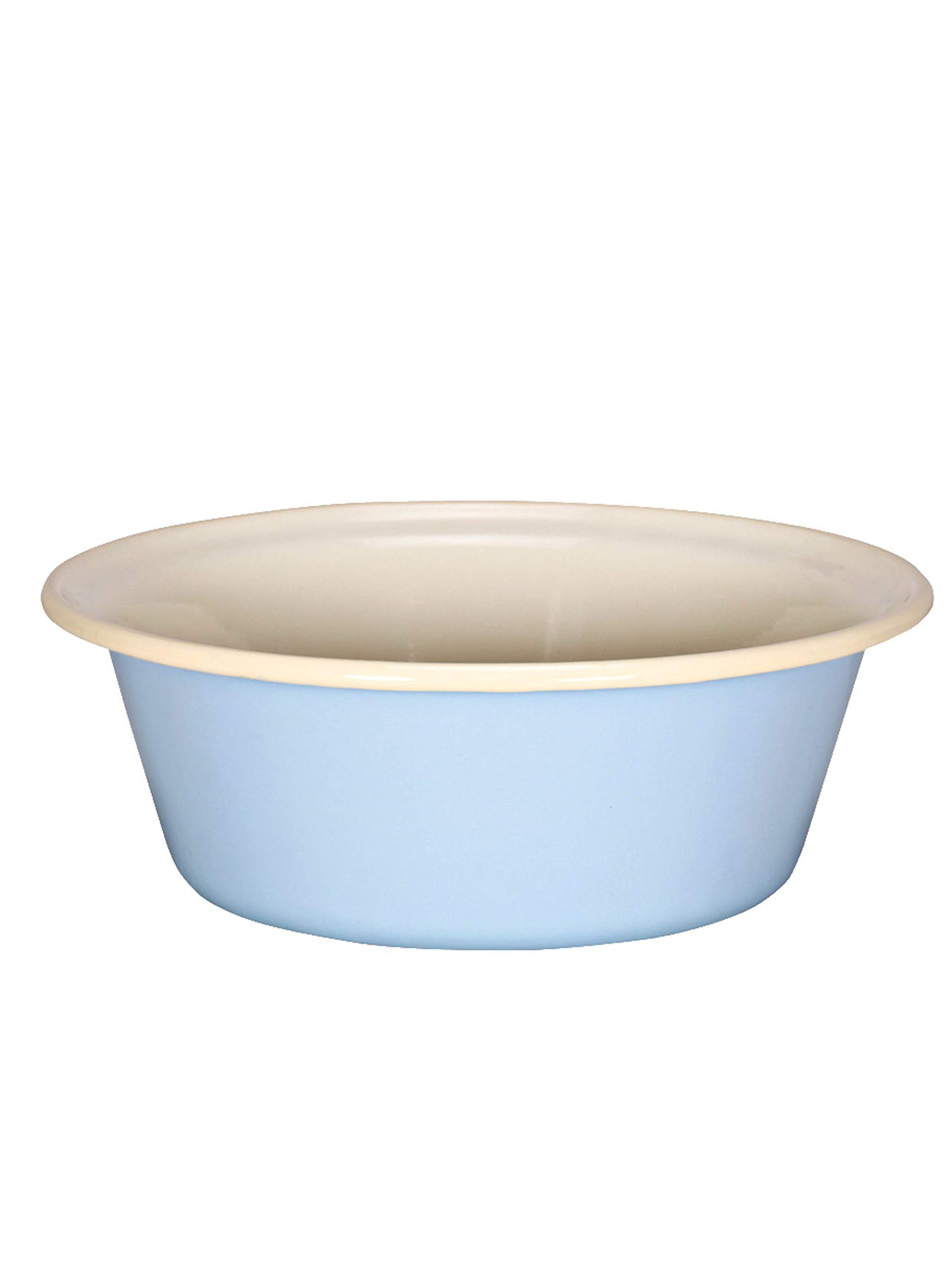 Krüger Karl 90159 Enamel Bowl Set/Set of 3, Pastel Blue