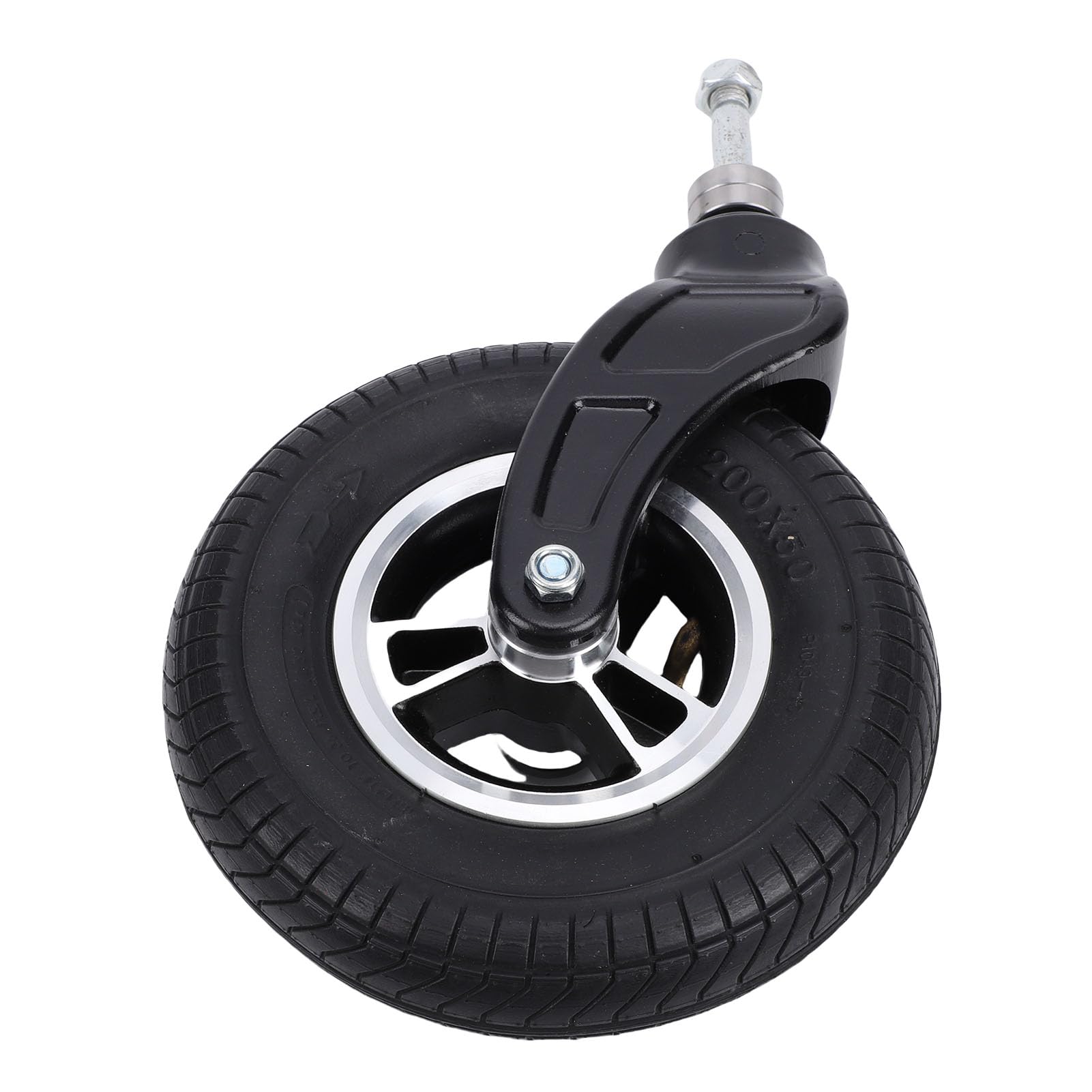 Eujgoov in Alluminio con Ruota Piroettante Pneumatica da 8 Pollici per Carrello Carrello Carro Dolly Non Gonfiato Attrezzatura Industriale a Mano Tosaerba Rocker