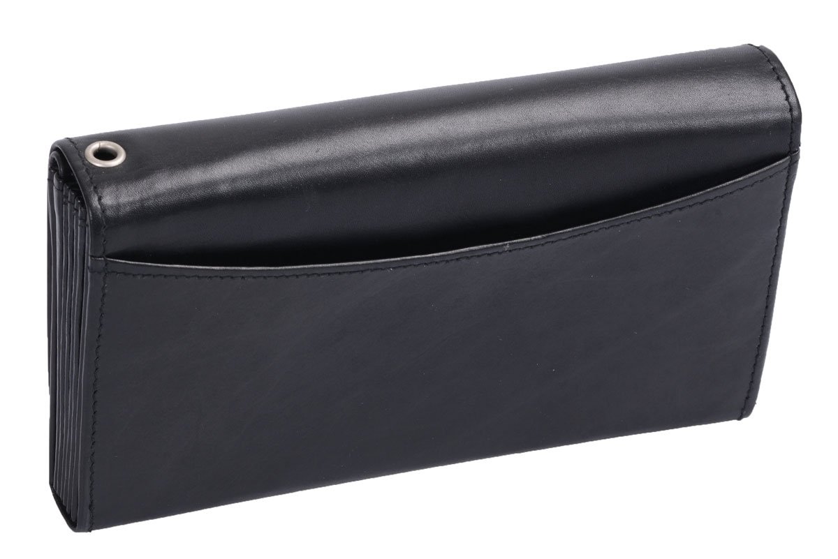 Kellnerbörse LOUANA in Echt-Leder, schwarz, 17x9cm