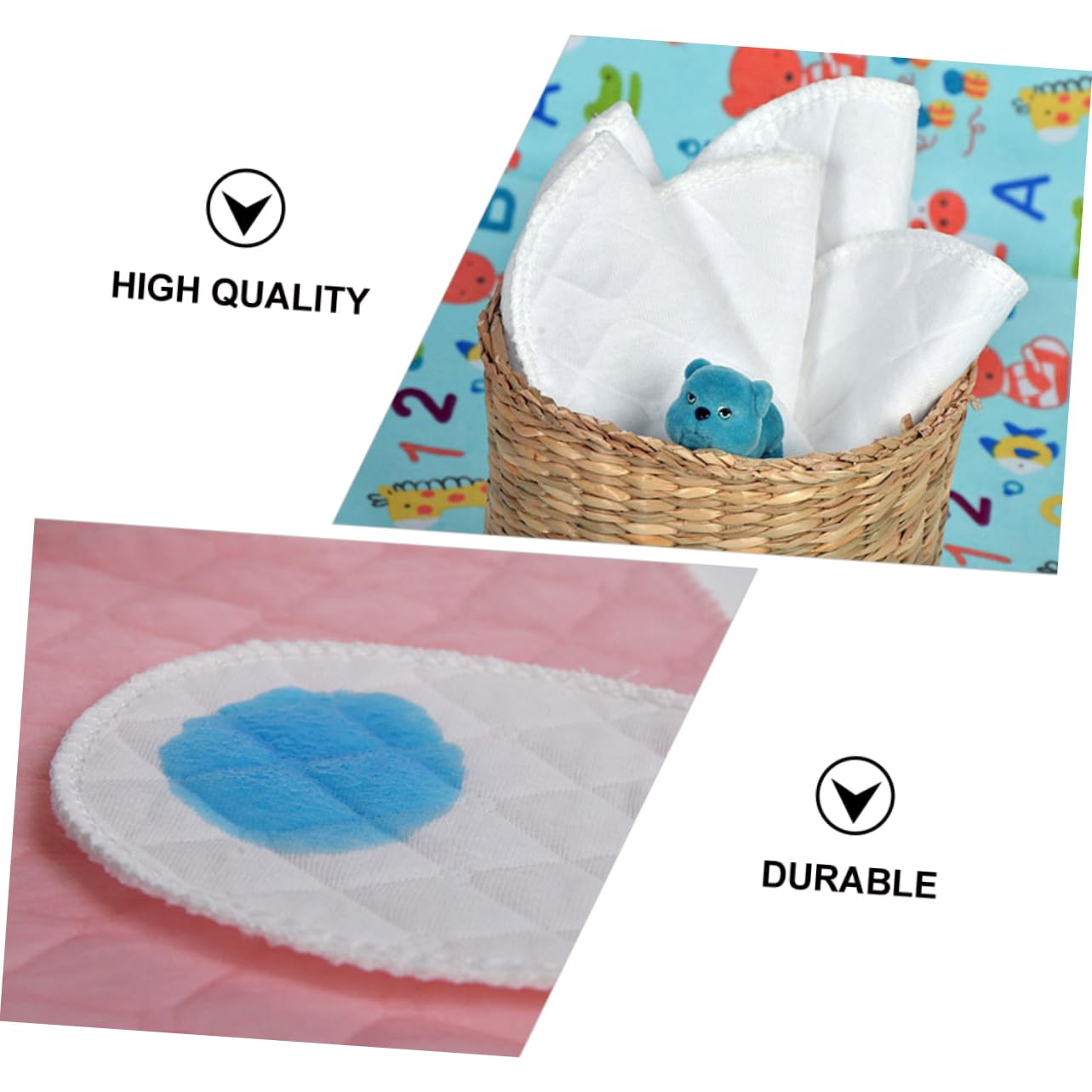 ERINGOGO Breast Milk Leaks Solution 20pcs Reusable Breast Pads Nursing Essentials Gentle Comfortable for Lactating Mothers