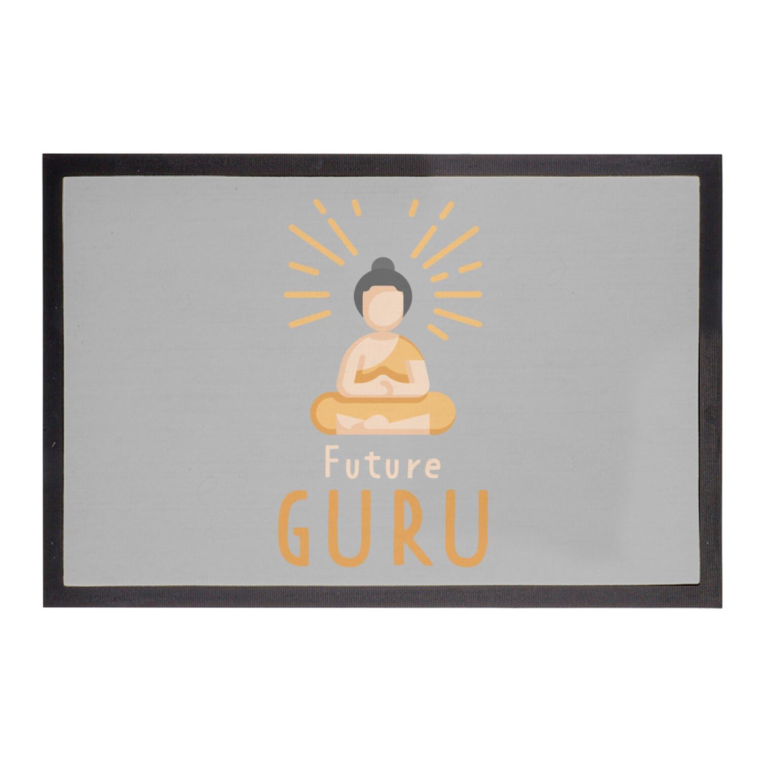 Paillasson Gris Zen Spirit 60x40cm résout le problème des entrées sales et tristes