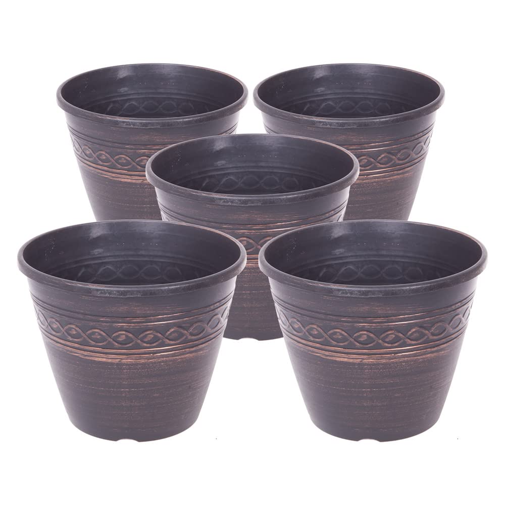 Yougarden Infinity Round Copper Planters 28Cm Diameter X 5