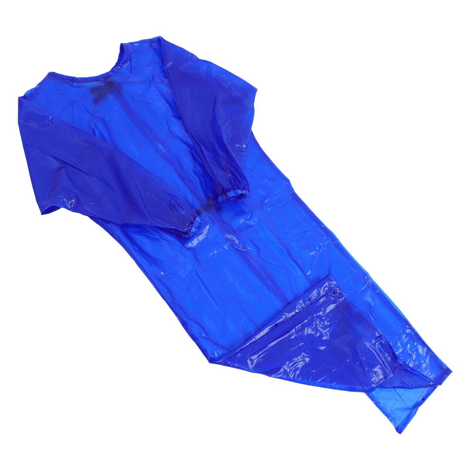 Ölbeständige Langärmelige Pvc Arbeitskleidung Unisex Schürze für Schlachthäuser und Werkstätten Transparente Blaue Arbeitsschürze in Großer Größe