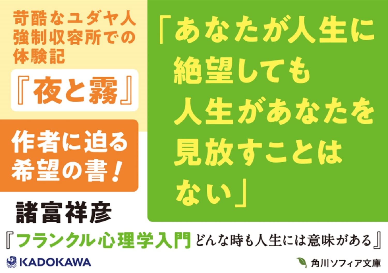 フランクル心理学入門 どんな時も人生には意味がある 角川ソフィア文庫 諸富 祥彦 本 通販 Amazon