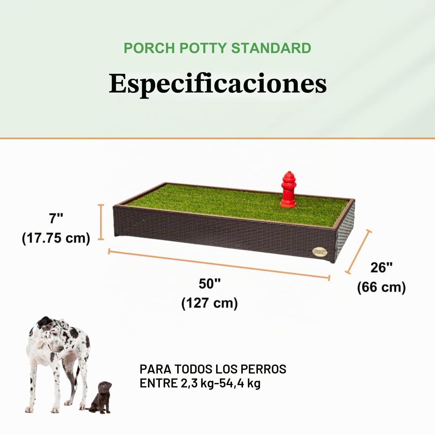 Porche orinal estándar: # 1 venta hierba basura caja para perros